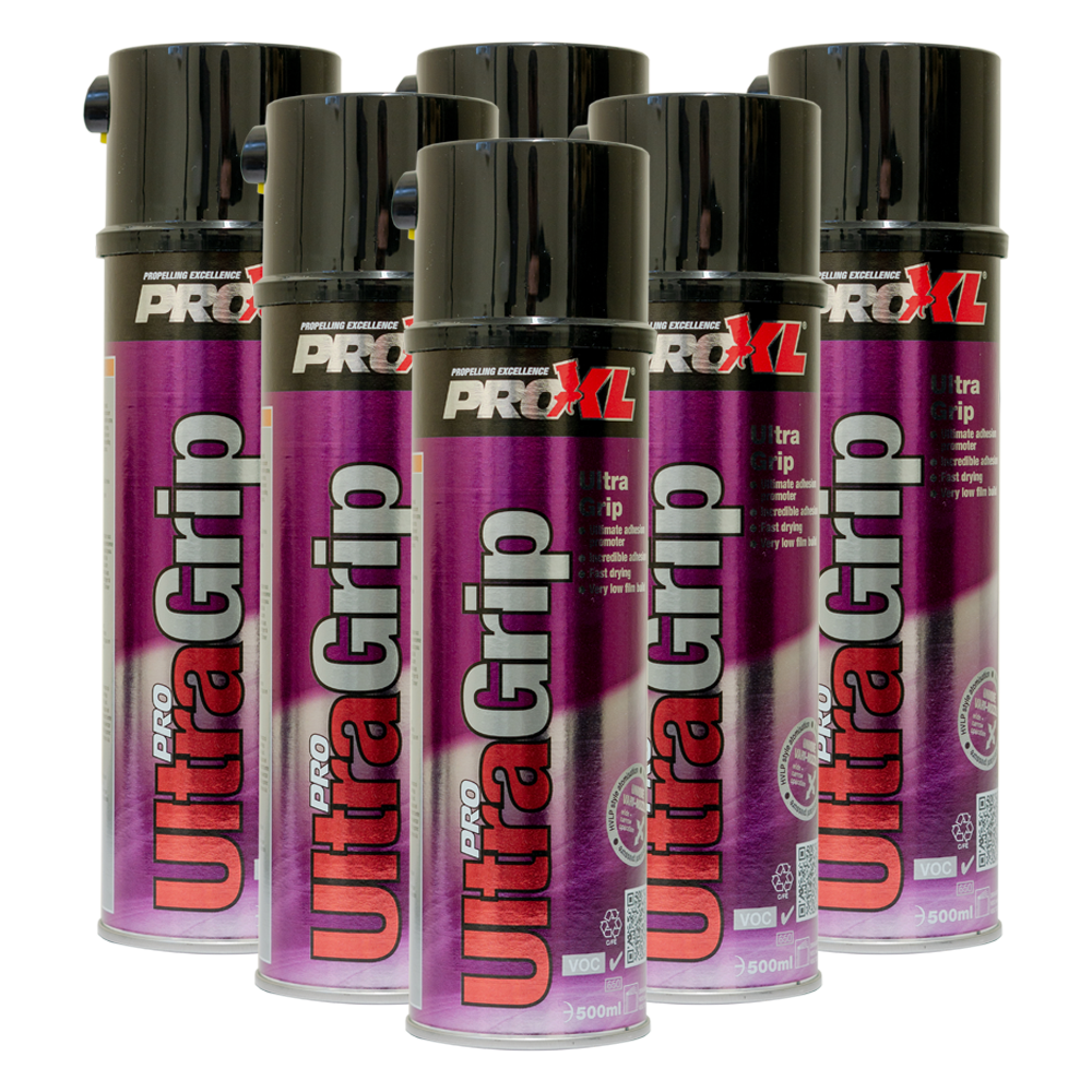 ProXL Ultra Grip Clear 500 ml Aerosol x 6 Trade Car Paints Bulk Prices