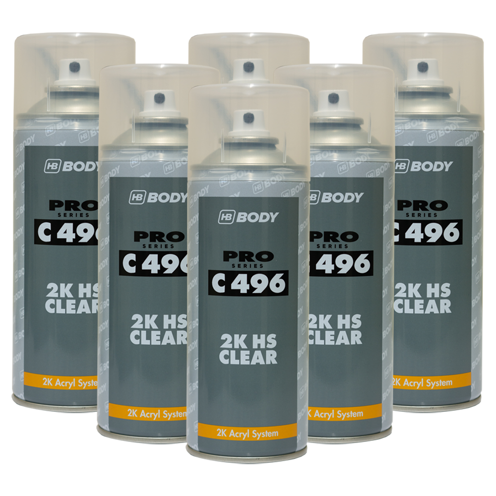hb-body-496-2k-clear-lacquer-aerosol-400ml-x-6-trade-car-paints