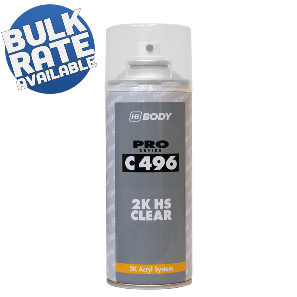HB Body 496 2K Clear Lacquer Aerosol 400ML