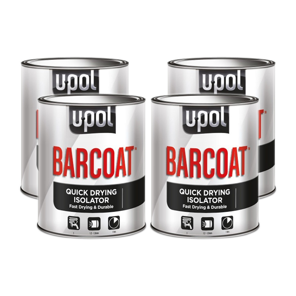 UPOL Barcoat Isolator /Sealer 4 x 1Litre Trade Car Paints Bulk Prices