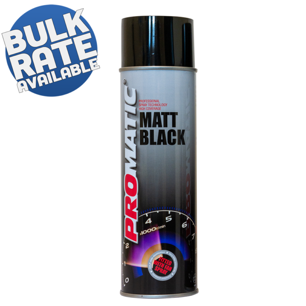 Promatic Matt Black Aerosol 500ML