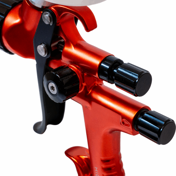 LVLP Gravity Spray Gun 1.3mm Orange T60 - Image 3